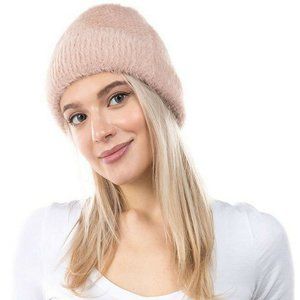 Marcus Adler Faux womens Eyelash Cuff Hat